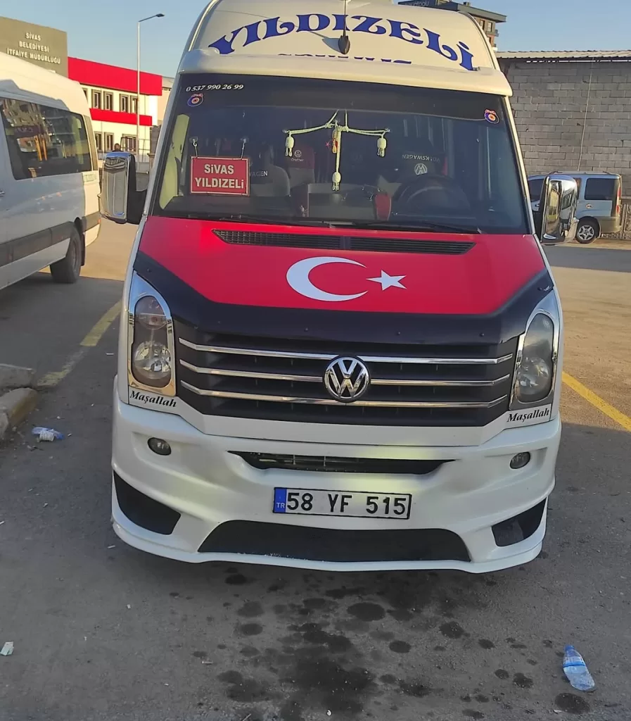 Yıldızeli Sivas Minibüs Seferleri